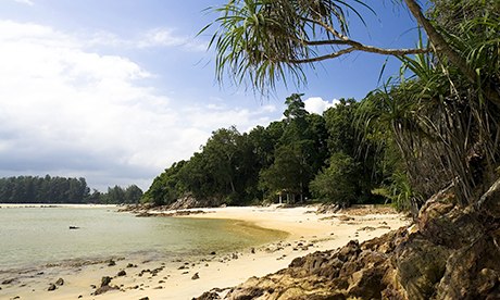 The beach at Cherating