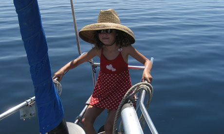 Emily in the San Blas islands, Panama