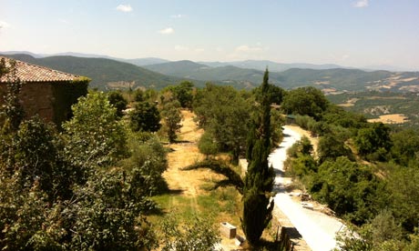 View from the Monestevole farm, Umbria