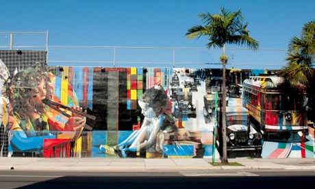 Street scene in Miami's Wynwood Arts District