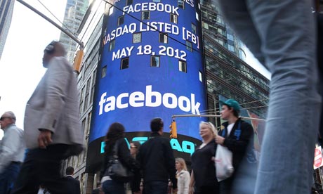 Facebook floats on Nasdaq