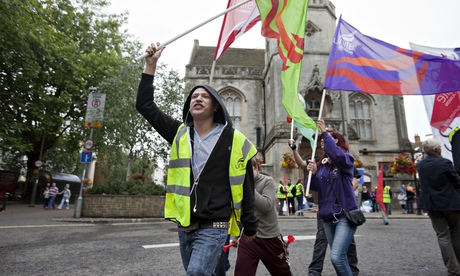 Young people demonstrate