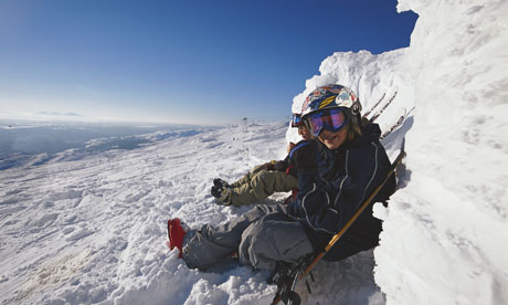 Skiing in northern Sweden