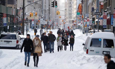 US north-east braced for 2ft of snow as major storm approaches.