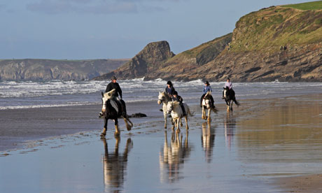 Horse riding, Druidston Haven, Pembrokeshire