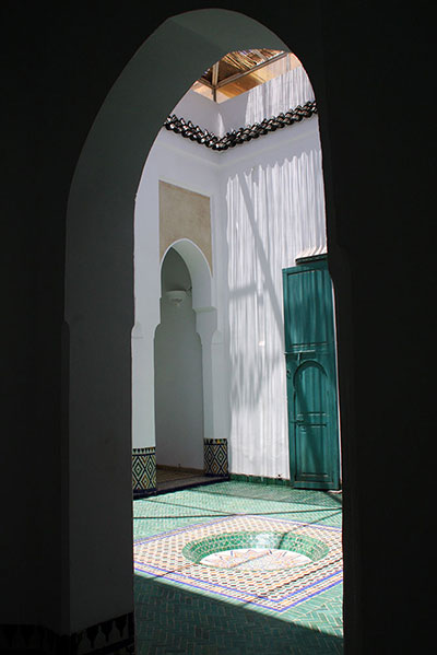 Been there: green: Green: Marrakech courtyard