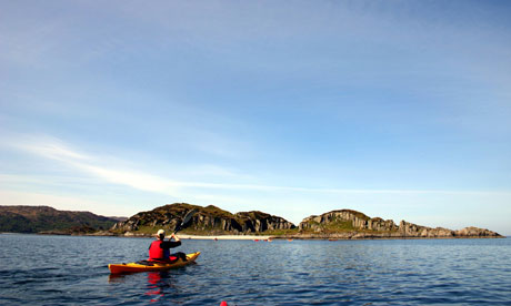 Kayaking in the Hebrides, Scotland