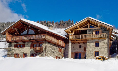 Pook Heli Lodge Skiing Sainte-Foy, France.  For Travel