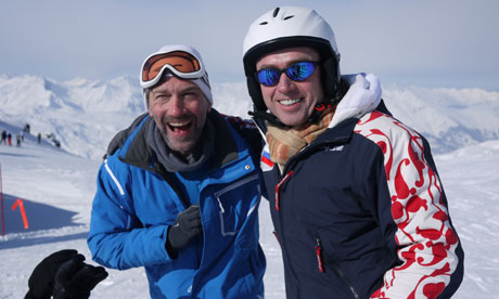 ski buddies in Méribel