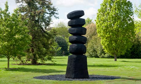 David Nash's Cairn Column at Kew Gardens