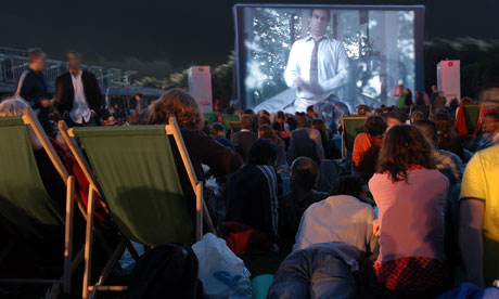 Open-air cinema at Parc de la Villette, Paris