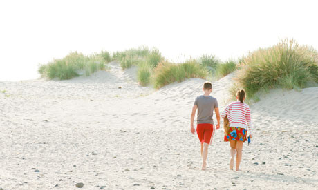 Sand dunes on Borth beach