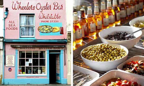 Wheelers Oyster Bar and David Brown Delicatessen, both in Whitstable> Photographs: Alamy and Justin 