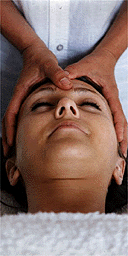 Relaxing on a health farm