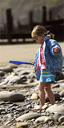 Child on beach