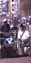 Bicycle-powered rickshaw, Cambodia