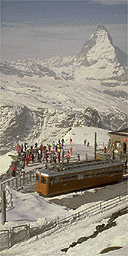 Skiing in Zermatt