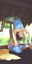 Acrobatic massage at Ulpotha, Sri Lanka