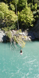 Bungy jumping - but not by Ellie