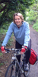 Sheila - on her bike and off her rocker...?