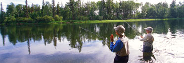 Women fishing