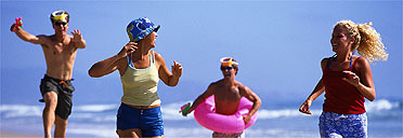 Teenagers on holiday