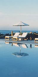 The pool at Parrot Cay, Caribbean