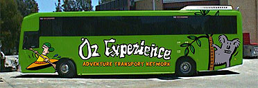 The Oz Experience bus