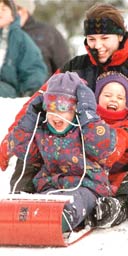 The joys of Tobogganing