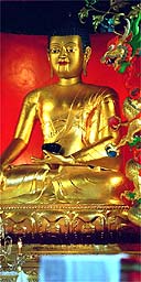 The Temple Buddha at the Samye Ling Tibetan Centre, Eskdalemuir