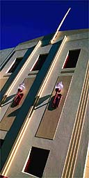 Art deco building in Napier, New Zealand