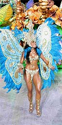 Butterfly woman, Rio Carnival