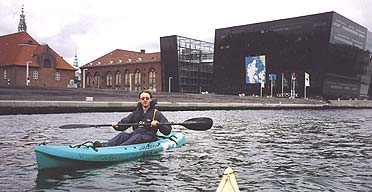 David Atkinson kayaking in Copenhagen