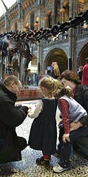 Family at the Natural History Museum