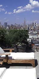 The roof terrace of 60 Thompson, New York