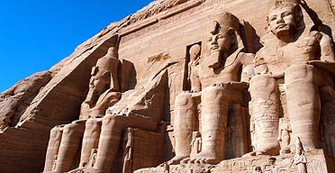 Seated Colossi of Ramesses II at Abu Simbel