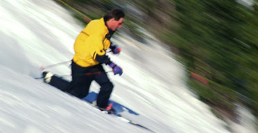 Telemark skiing