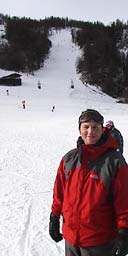 Gwyn skiing in Val d'Isere