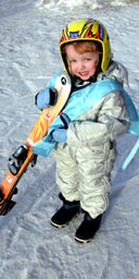 Child with skis