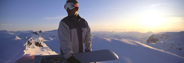 Snowboarder, Riksgransen, Sweden