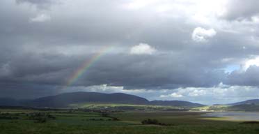 A rainbow in south-western Scotland