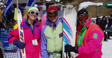 neon ski gear