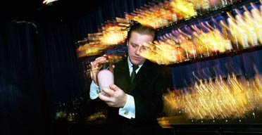 Henry the barman at the Sanderson Hotel