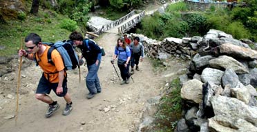 Trekking towards Everest, Nepal