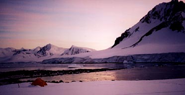 Sunrise over Neko Harbour, Antarctica