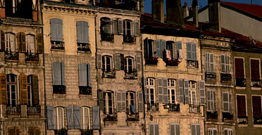 Houses in a Basque town