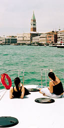 Tom Robbins's friends sail in to Venice