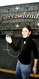 Lorna Martin and her iPod, Glasgow