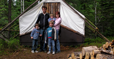 Terry Slavin and family, Quebec