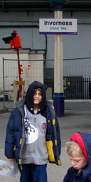 Sally Weale's children, Matthew and Jack, in Inverness